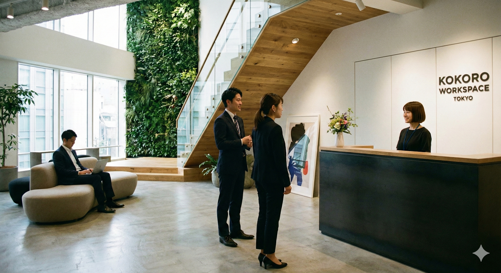 おしゃれなエントランス