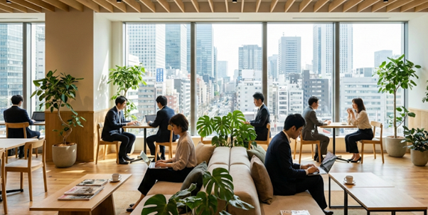 オフィスにカフェスペースを設置し、効果的に活用する方法をご紹介